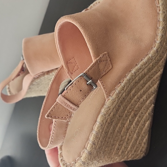 TOMS bloom suede Monica espadrille - Picture 2 of 5
